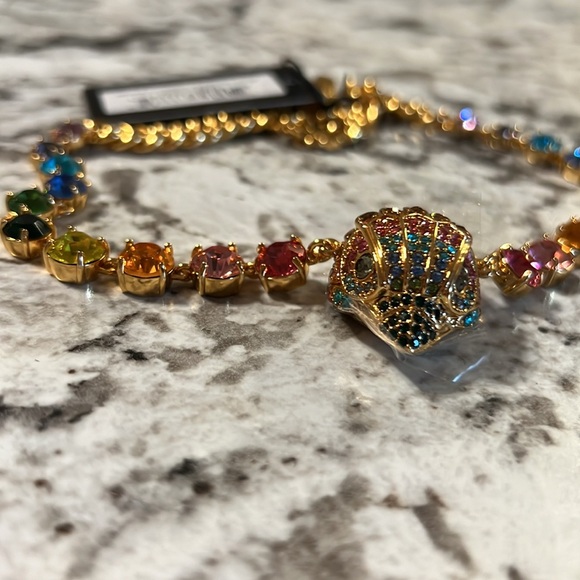 Kurt Geiger Multicolored Jeweled Necklace - Picture 4 of 6